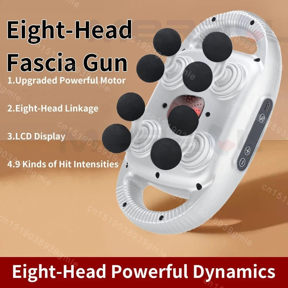 Fascia Massage Gun – 12 Heads Electric Deep Tissue Massager for Muscle Relaxation & Recovery - FastZen