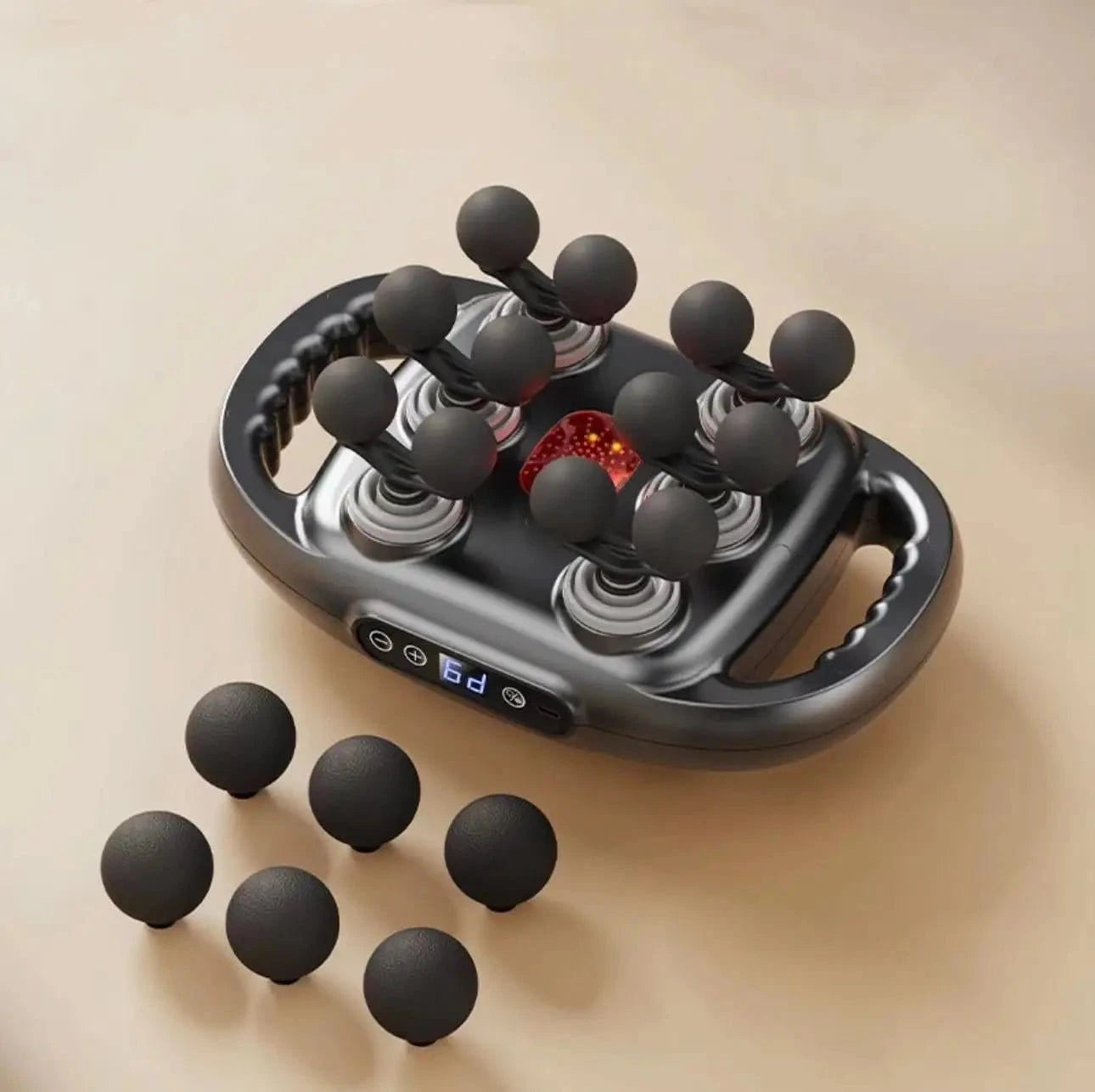 Fascia Massage Gun – 12 Heads Electric Deep Tissue Massager for Muscle Relaxation & Recovery - FastZen