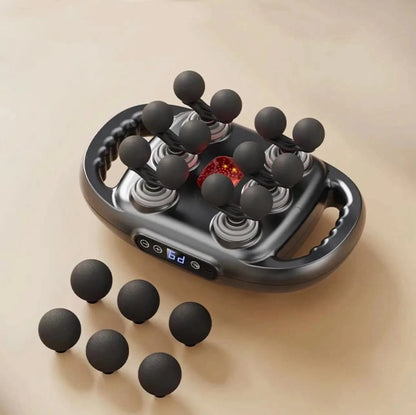 Fascia Massage Gun – 12 Heads Electric Deep Tissue Massager for Muscle Relaxation & Recovery - FastZen