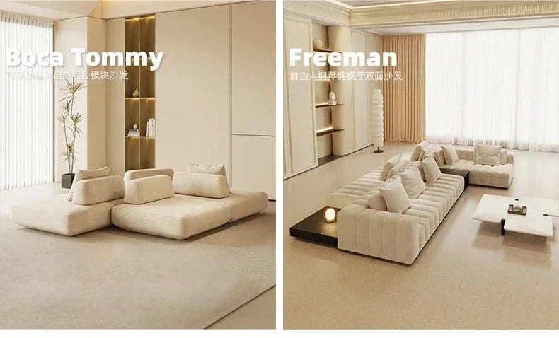 French sofa personality one two three combination creative curved pea sofa customization - FastZen