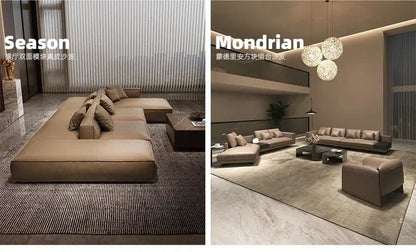French sofa personality one two three combination creative curved pea sofa customization - FastZen
