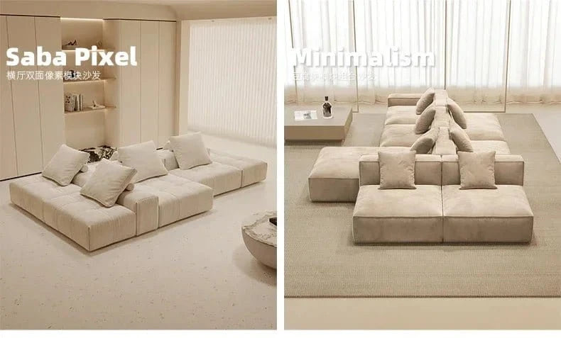 French sofa personality one two three combination creative curved pea sofa customization - FastZen