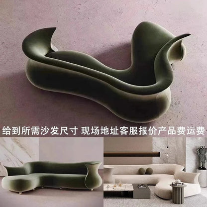 FRP special - shaped sofa designer personalized creative sofa S - shaped lobby reception art sofa - FastZen