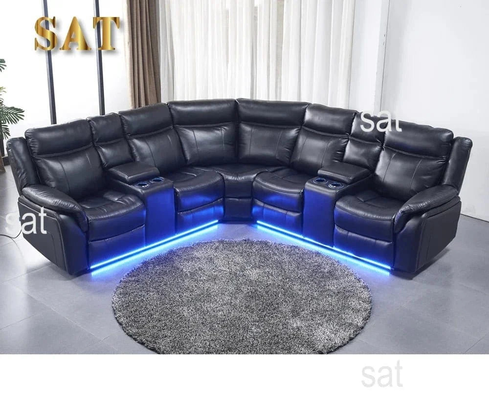 furniture Real Leather Recliner Sofa with Corner Newest and stylish Indoor Furniture - FastZen