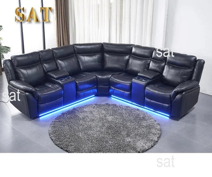 furniture Real Leather Recliner Sofa with Corner Newest and stylish Indoor Furniture - FastZen