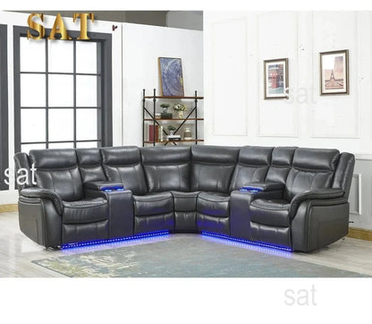 furniture Real Leather Recliner Sofa with Corner Newest and stylish Indoor Furniture - FastZen
