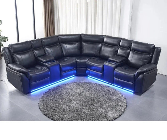 furniture Real Leather Recliner Sofa with Corner Newest and stylish Indoor Furniture - FastZen