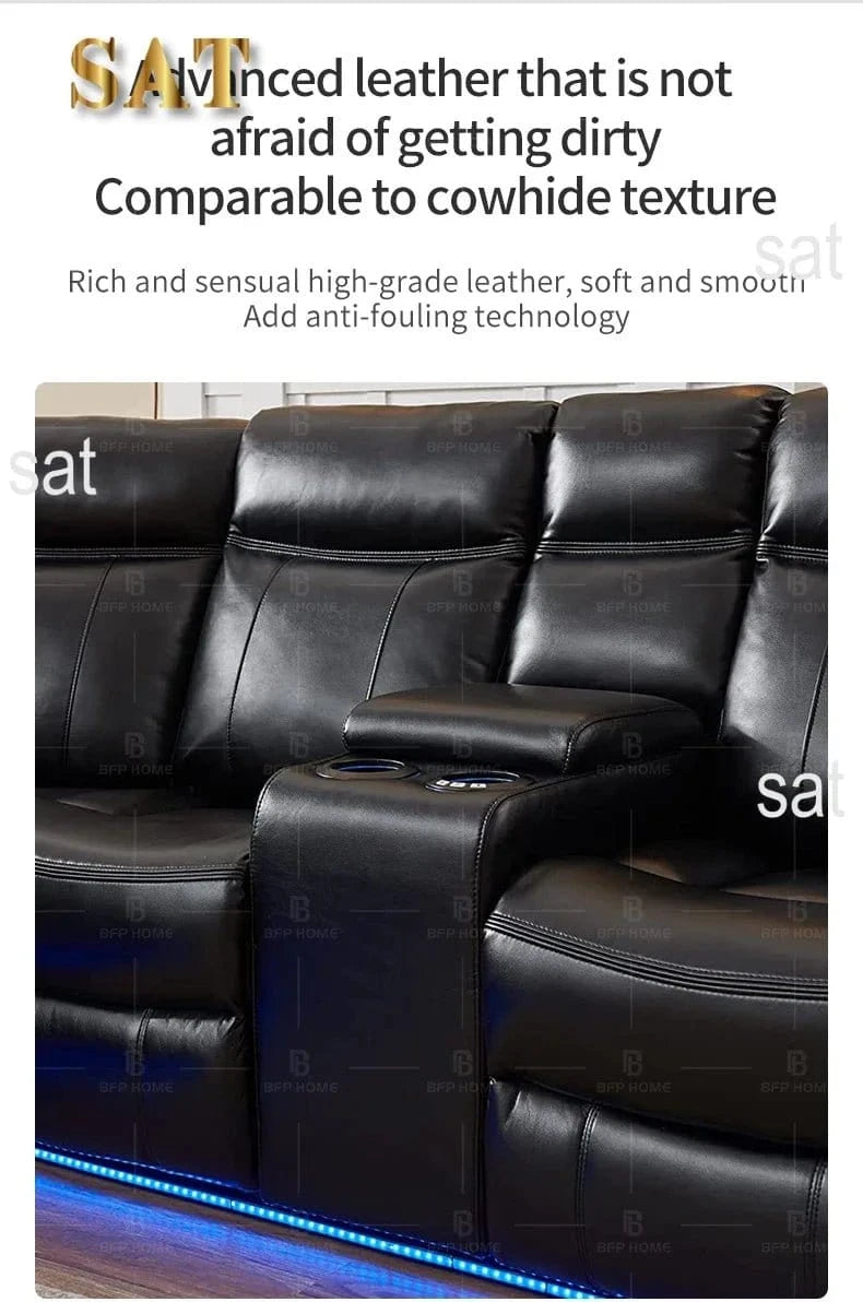 furniture Real Leather Recliner Sofa with Corner Newest and stylish Indoor Furniture - FastZen