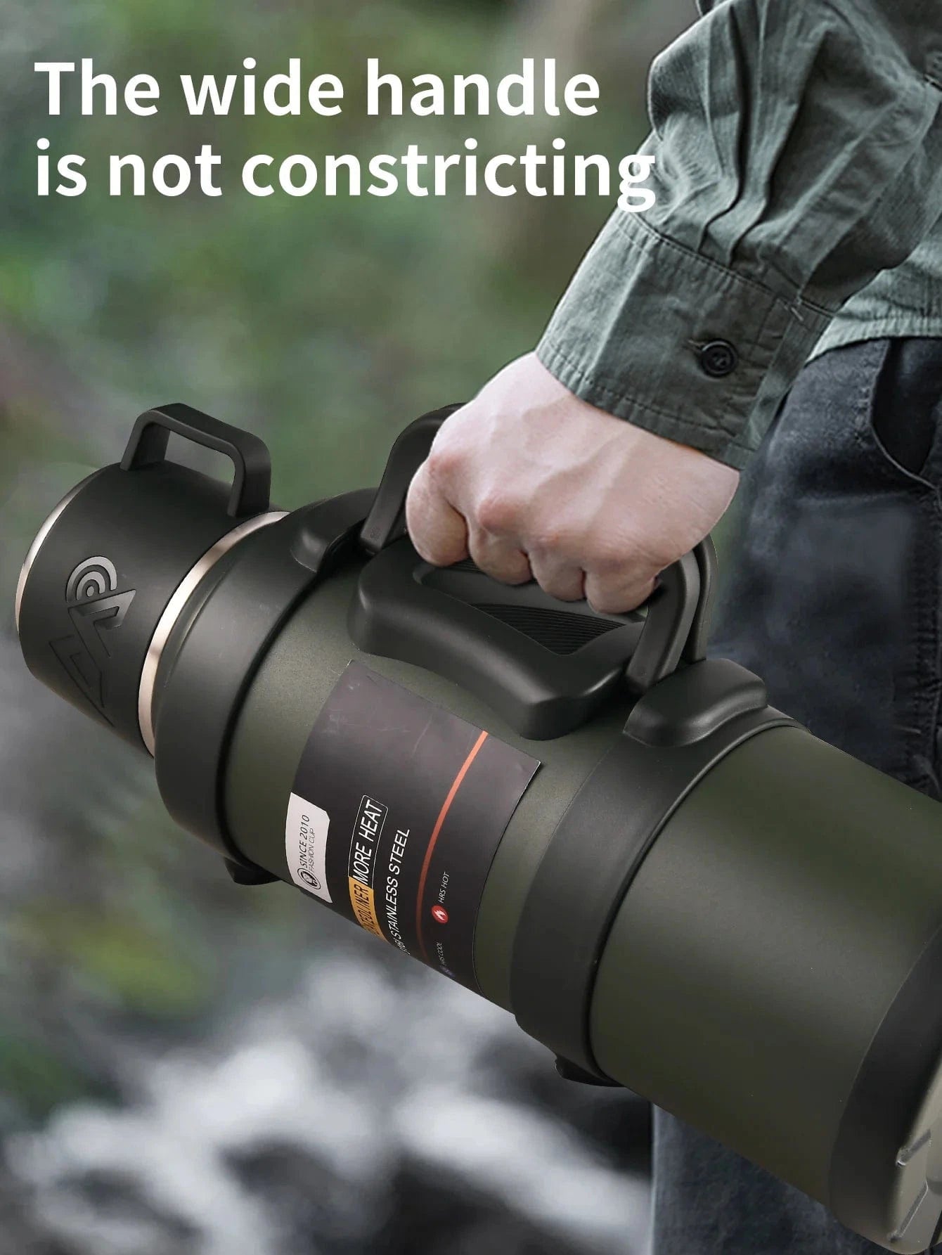 Grand Thermos en Acier Inoxydable – Idéal pour le Voyage - FastZen