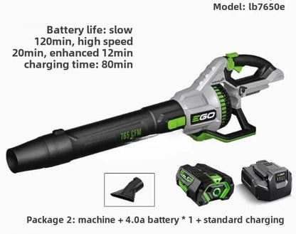 GreenWorks Leaf Blower Compatible with EGO Power+ LB5302 – 56V Cordless 3 - Speed Turbo Blower - FastZen