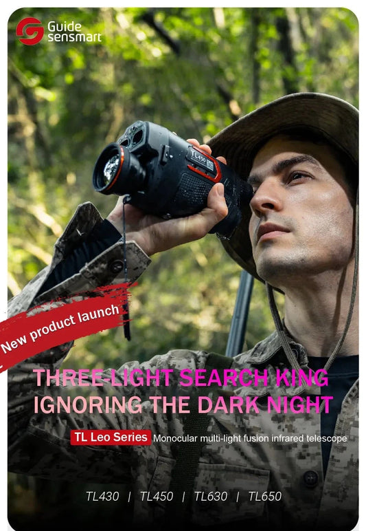 GUIDE TL430 Handheld Outdoor Thermal Imaging Camera – 400×300 IR Resolution, 3 - in - 1 Laser Ranging, Multi - Light Support - FastZen