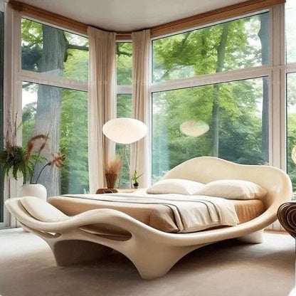 High Quality Nordic Minimalist American Style Soft Wood Wedding Bed Furniture - FastZen