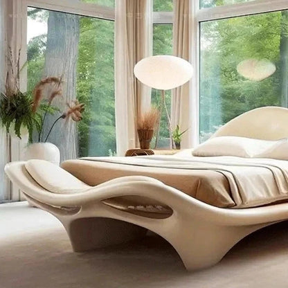High Quality Nordic Minimalist American Style Soft Wood Wedding Bed Furniture - FastZen