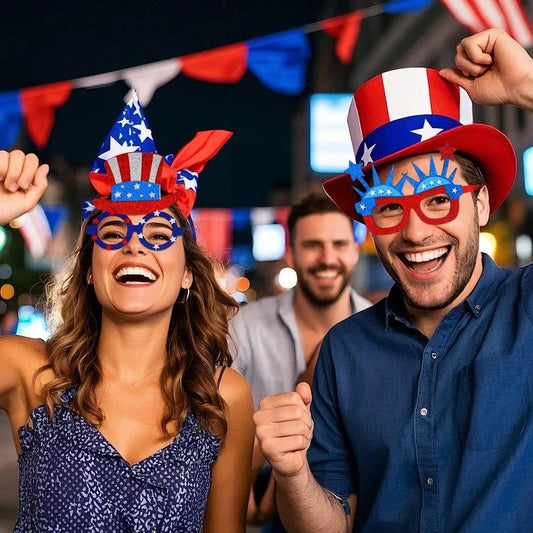 Independence Day Five - Pointed Star Glasses – USA Party Decoration Accessories - FastZen