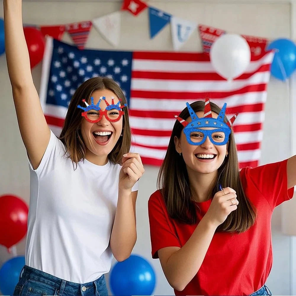Independence Day Five - Pointed Star Glasses – USA Party Decoration Accessories - FastZen