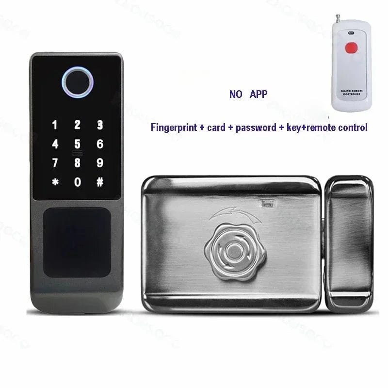 IP66 Waterproof Smart Door Lock – Outdoor WiFi Tuya TTLock Rim Lock with Dual - Sided - FastZen