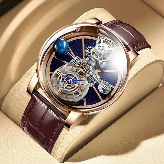Jacob&Co PINDU Design Mens Watches Diamond TourbillionTop Brand Luxury Astronomia Quartz Watch Men Astronomia Solar Montre Homme - FastZen