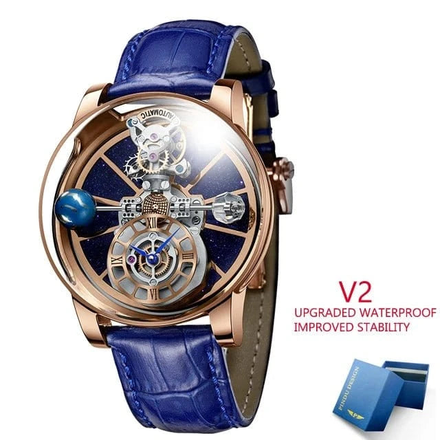 Jacob&Co PINDU Design Mens Watches Diamond TourbillionTop Brand Luxury Astronomia Quartz Watch Men Astronomia Solar Montre Homme - FastZen