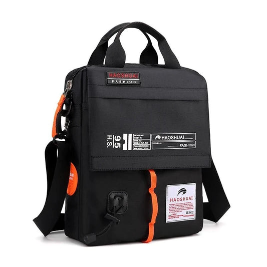 Large capacity crossbody bag, daily commuting shoulder bag, casual men's bag, multi - layer fashionable crossbody bag - FastZen