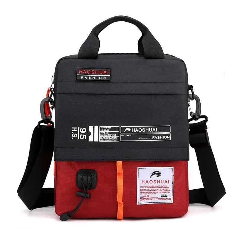 Large capacity crossbody bag, daily commuting shoulder bag, casual men's bag, multi - layer fashionable crossbody bag - FastZen