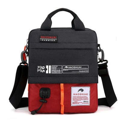 Large capacity crossbody bag, daily commuting shoulder bag, casual men's bag, multi - layer fashionable crossbody bag - FastZen
