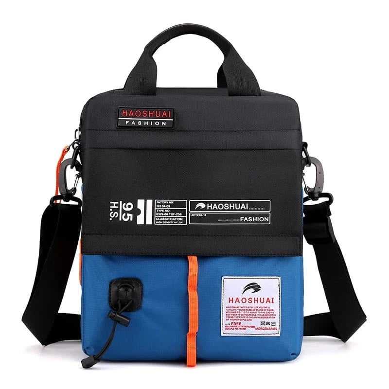 Large capacity crossbody bag, daily commuting shoulder bag, casual men's bag, multi - layer fashionable crossbody bag - FastZen