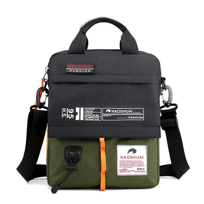 Large capacity crossbody bag, daily commuting shoulder bag, casual men's bag, multi - layer fashionable crossbody bag - FastZen
