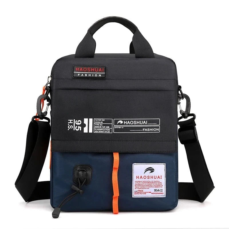 Large capacity crossbody bag, daily commuting shoulder bag, casual men's bag, multi - layer fashionable crossbody bag - FastZen