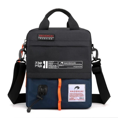 Large capacity crossbody bag, daily commuting shoulder bag, casual men's bag, multi - layer fashionable crossbody bag - FastZen