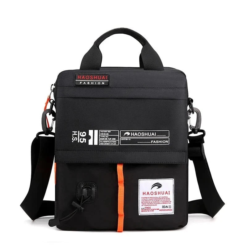 Large capacity crossbody bag, daily commuting shoulder bag, casual men's bag, multi - layer fashionable crossbody bag - FastZen
