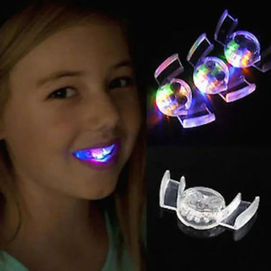 LED Glowing Flashing Braces – Halloween Party &amp; Carnival Novelty Mouthpiece - FastZen
