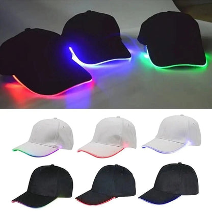 LED Luminous Hip - Hop Cap – Adjustable Flashing Baseball Hat for Club, Dance, and Party - FastZen