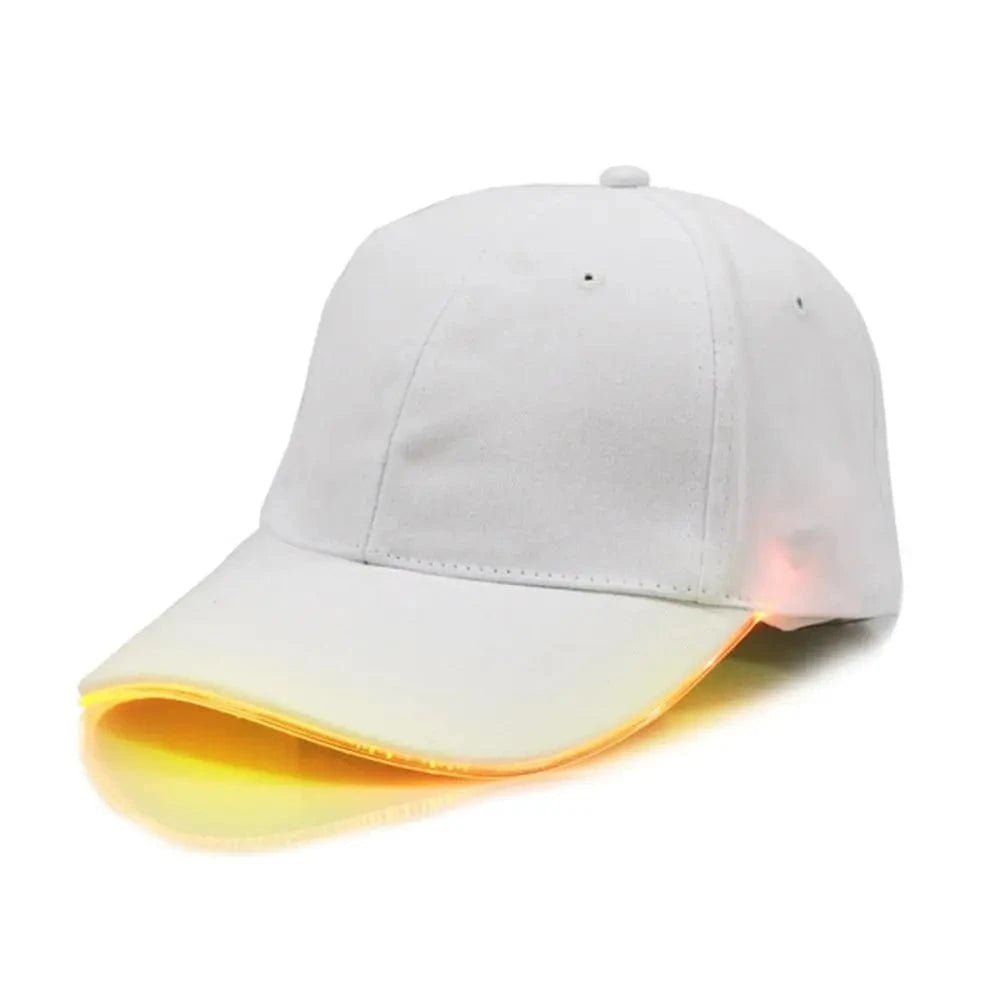 LED Luminous Hip - Hop Cap – Adjustable Flashing Baseball Hat for Club, Dance, and Party - FastZen