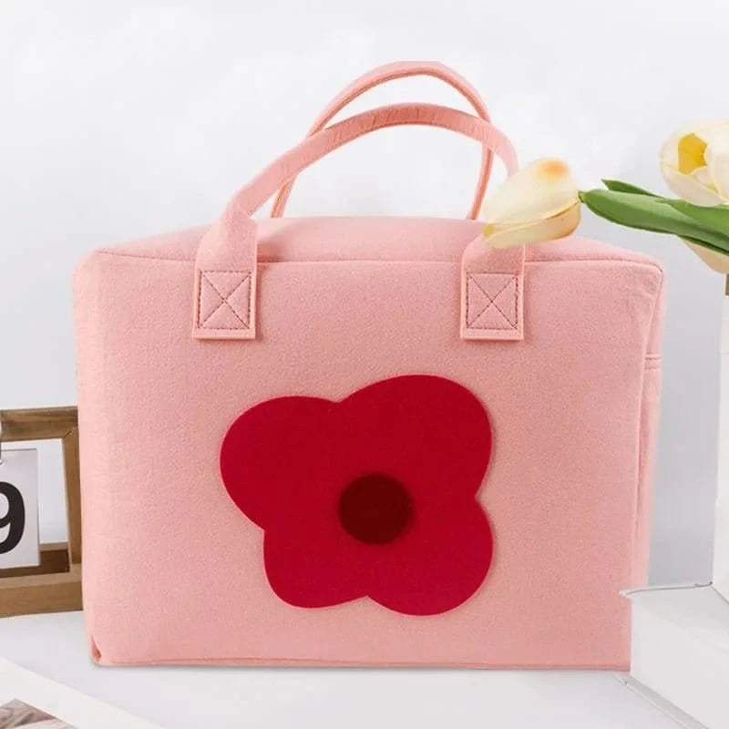 Lightweight Travel Storage Bags – Large Capacity Felt Suitcase & Handbag for Students and Clothes Organization - FastZen