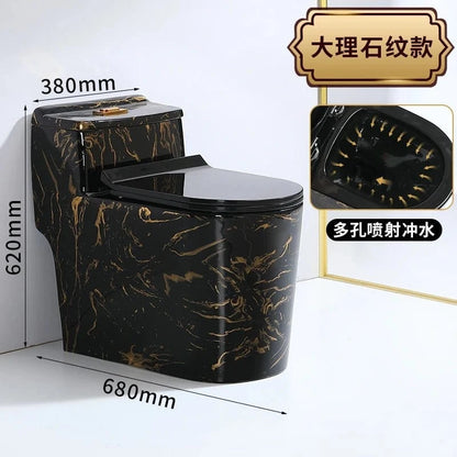 Luxury Black Ceramic Whirlpool Toilet – Silent & Deodorizing - FastZen