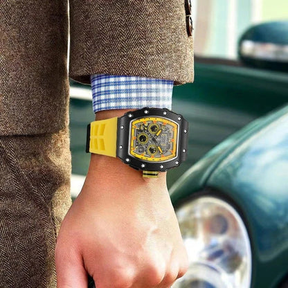 Luxury Hollow Design Men’s Quartz Wristwatch - FastZen