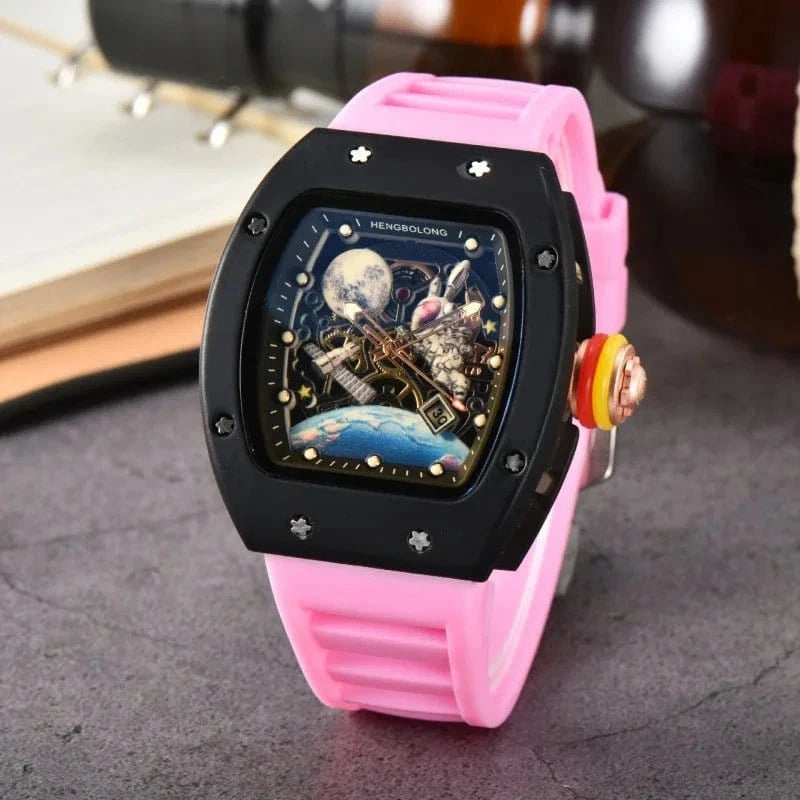 Luxury Tonneau Men’s Watch – Luminous Waterproof Quartz Wristwatch - FastZen
