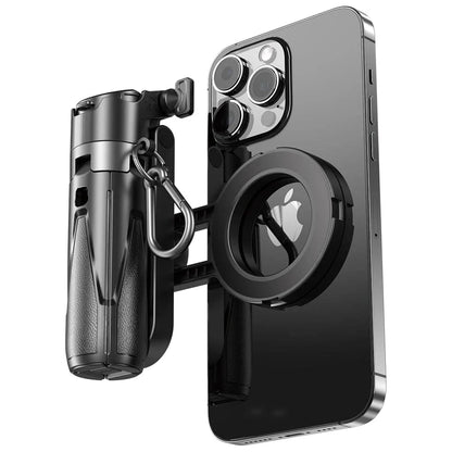 Magnetic Selfie Stick Phone Tripod with Remote – Extendable MagSafe Tripod Stand for iPhone 16/15/14/13/12, Xiaomi & Samsung - FastZen