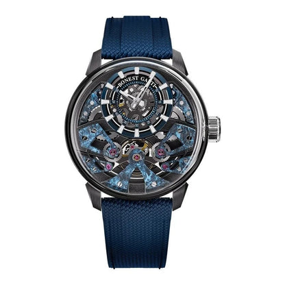 Men’s Automatic Mechanical Watch – Stainless Steel Case, Sapphire Glass, Rubber Strap - FastZen