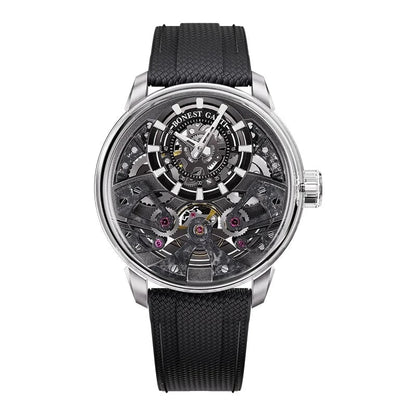 Men’s Automatic Mechanical Watch – Stainless Steel Case, Sapphire Glass, Rubber Strap - FastZen