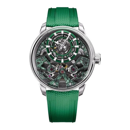 Men’s Automatic Mechanical Watch – Stainless Steel Case, Sapphire Glass, Rubber Strap - FastZen