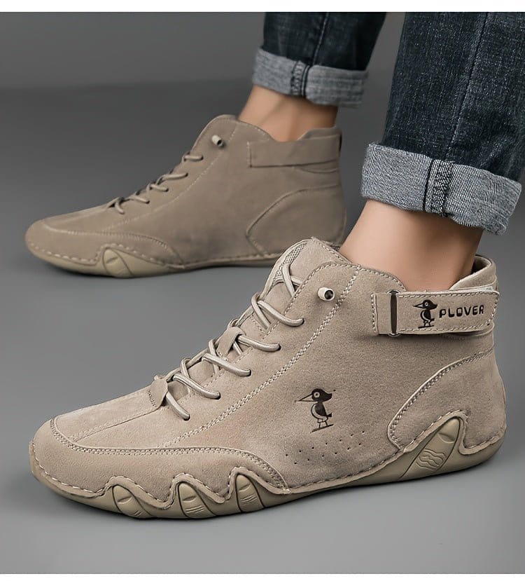 Men’s Casual Solid Color Lace - Up Sports Shoes - Comfortable, Non - Slip & Durable - FastZen