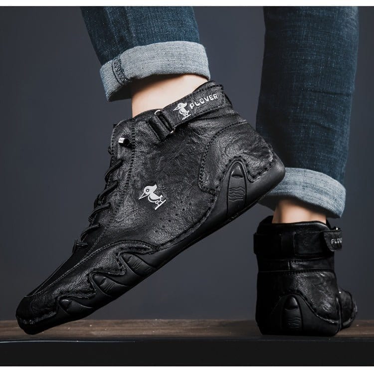 Men’s Casual Solid Color Lace - Up Sports Shoes - Comfortable, Non - Slip & Durable - FastZen