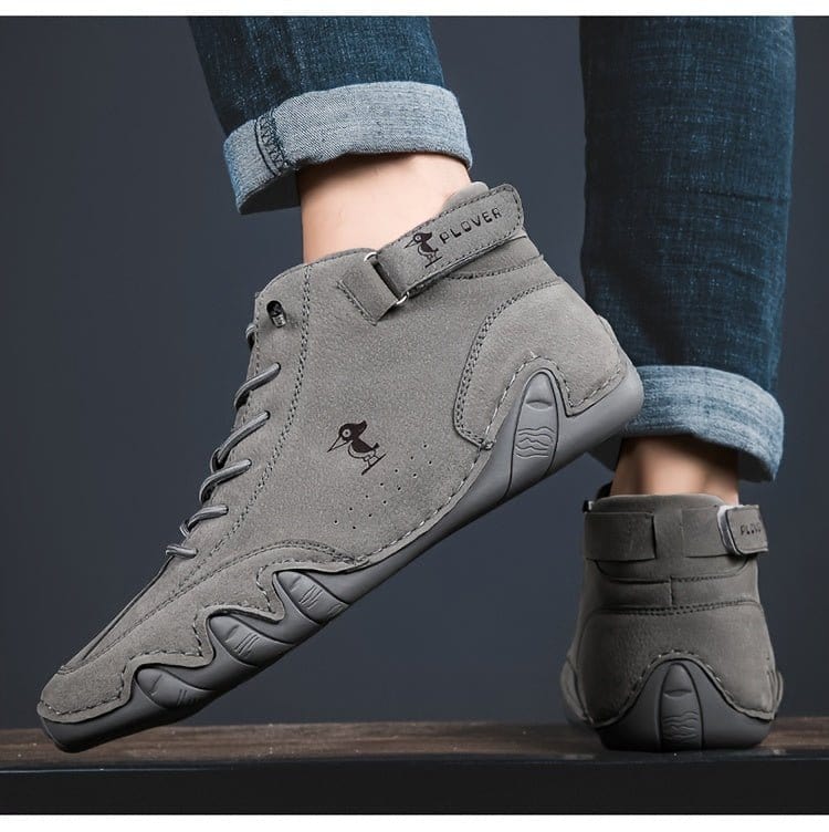 Men’s Casual Solid Color Lace - Up Sports Shoes - Comfortable, Non - Slip & Durable - FastZen