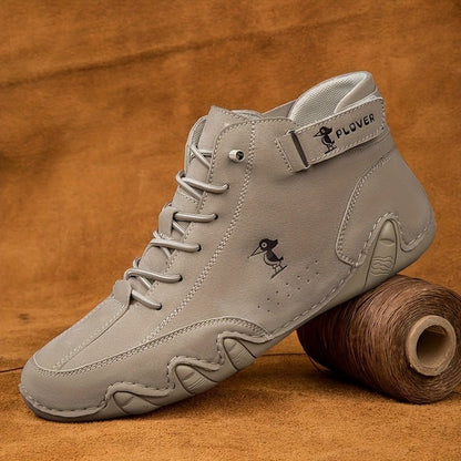 Men’s Casual Solid Color Lace - Up Sports Shoes - Comfortable, Non - Slip & Durable - FastZen