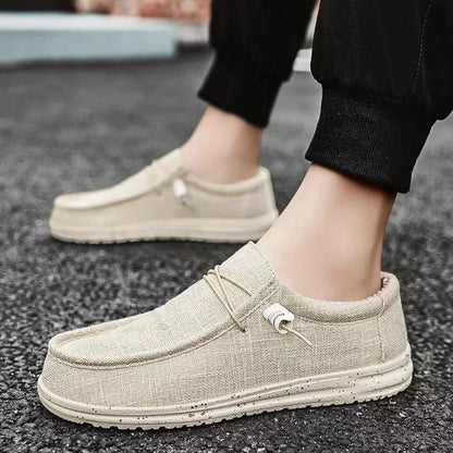 Men’s Fashion Canvas Loafers – 2025 Casual Lightweight Slip - On Shoes - FastZen
