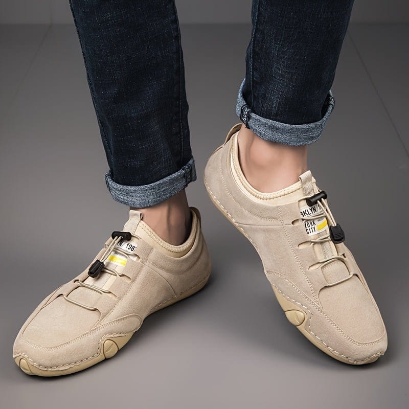Men's Lightweight Breathable Loafers – Casual Slip - On Shoes with Elastic Band - FastZen