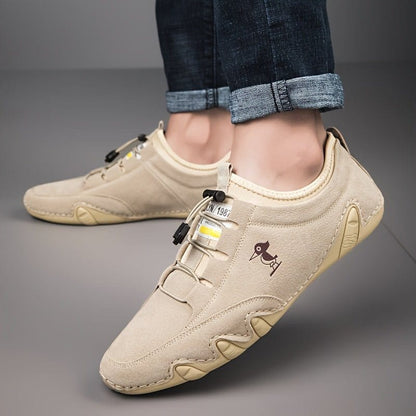 Men's Lightweight Breathable Loafers – Casual Slip - On Shoes with Elastic Band - FastZen