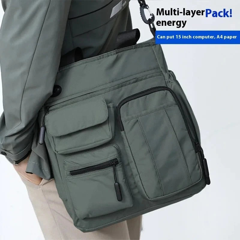 Men’s Multifunction Shoulder Messenger Bag - FastZen