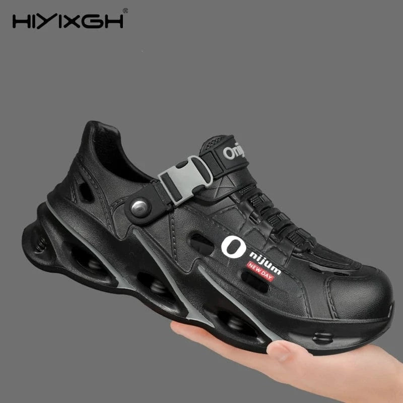 Men’s Outdoor Sport Sandals – Breathable Non - Slip Beach Slides &amp; Casual Hiking Garden Clogs - FastZen